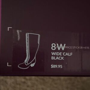 Lane Bryant Women's Black Wide Calf Boots